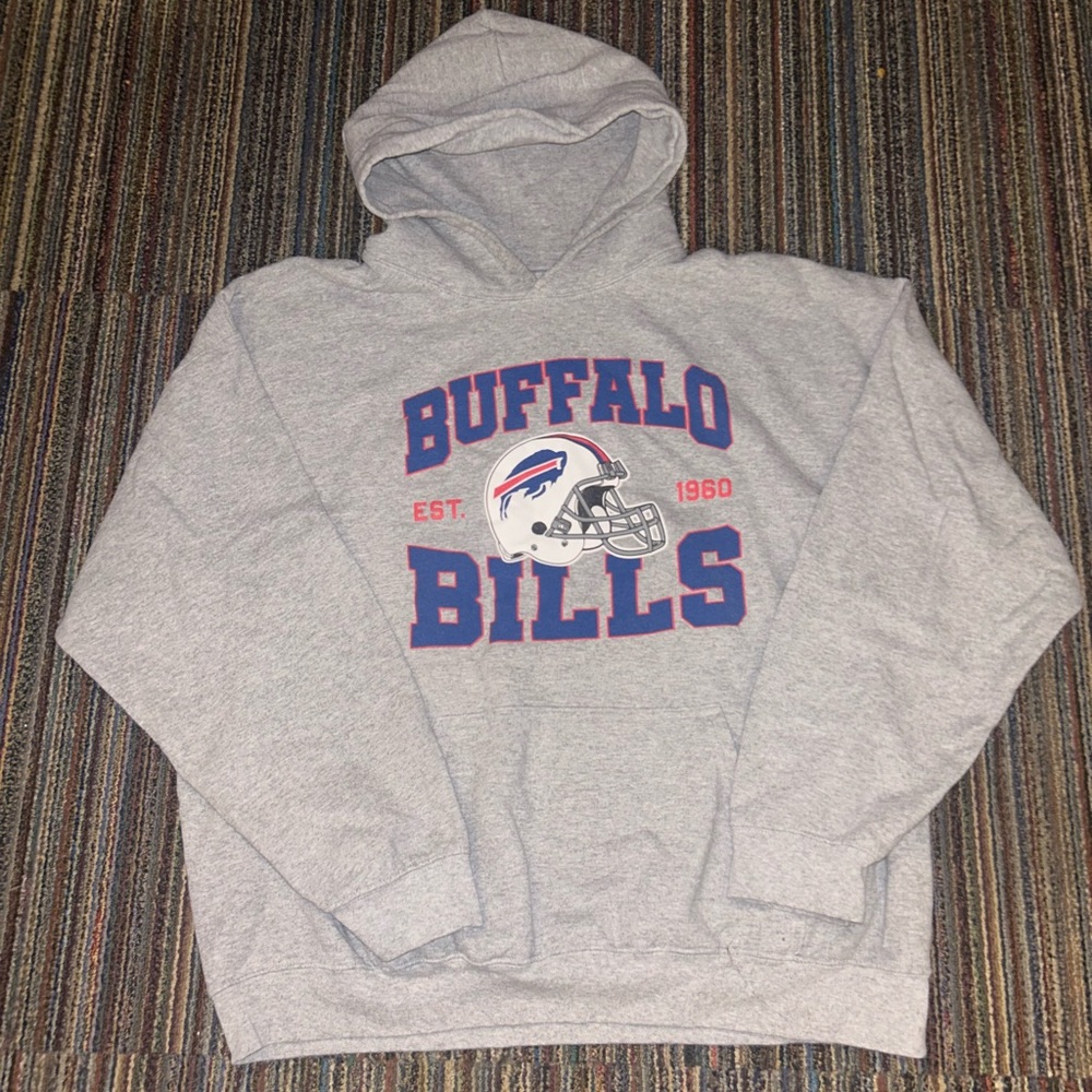 Grey NFL Buffalo Bills Hoodie